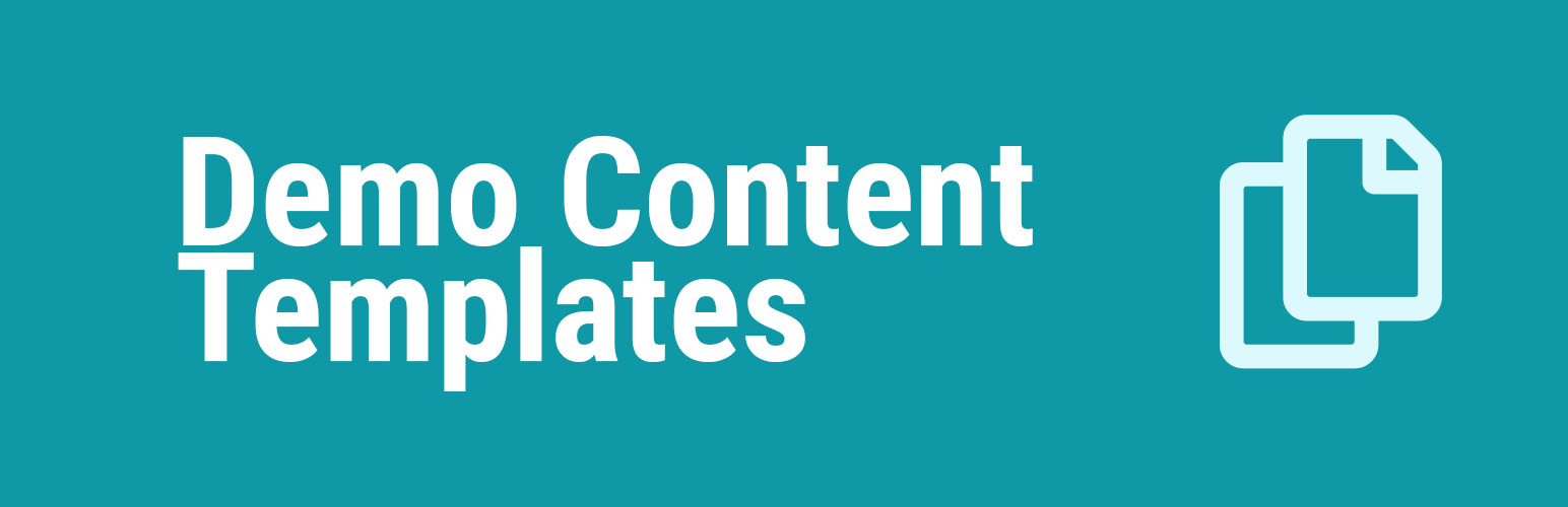 Demo Content Templates