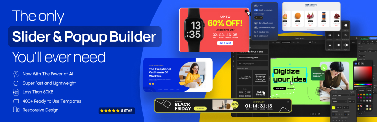 Slider & Popup Builder by Depicter – Add Image Slider, Carousel Slider, Exit Intent Popup, Popup Modal, Coupon Popup, Post Slider Carousel