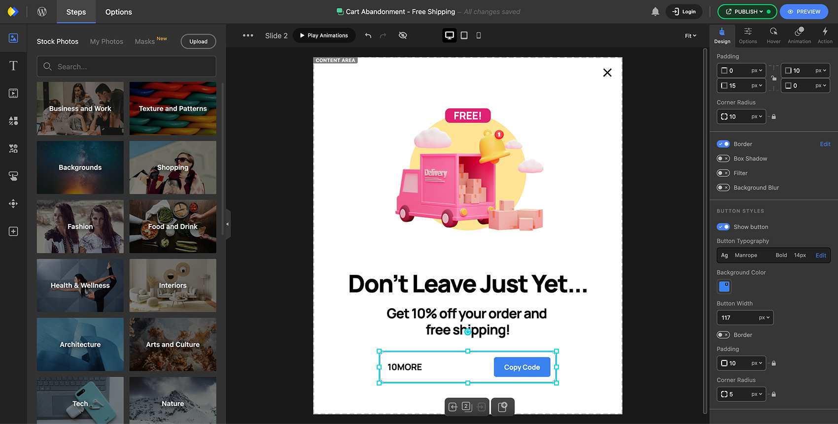 Popup and Slider Builder by Depicter – Add Email collecting Popup, Popup Modal, Coupon Popup, Image Slider, Carousel Slider, Post Slider Carousel