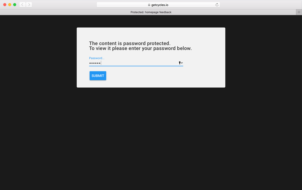 Password protect your designs to protect client privacy
