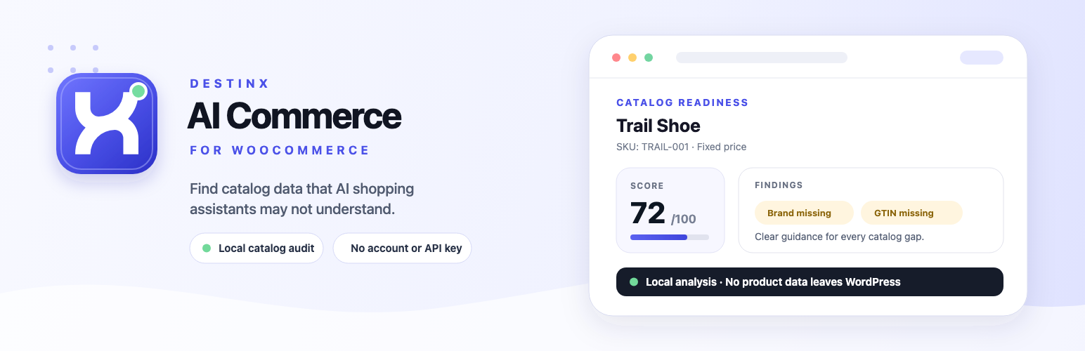 DestinX AI Commerce for WooCommerce