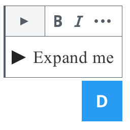 Details Summary Block Icon