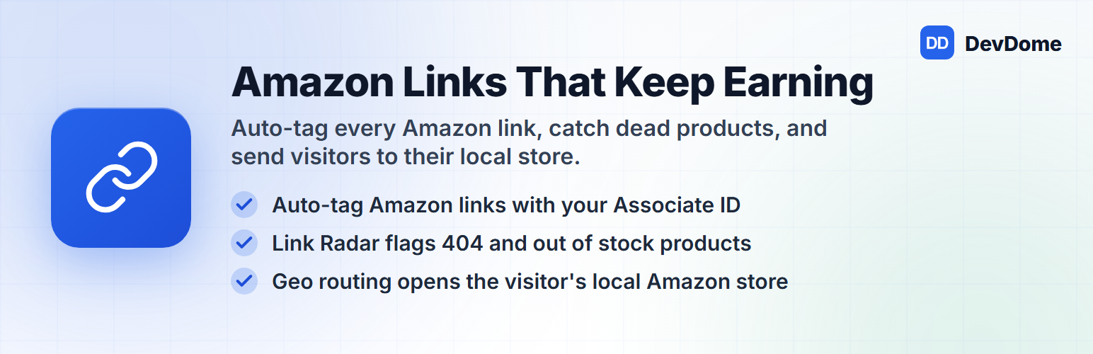 DevDome Affiliate Manager: Amazon Affiliate Plugin for Amazon Associates