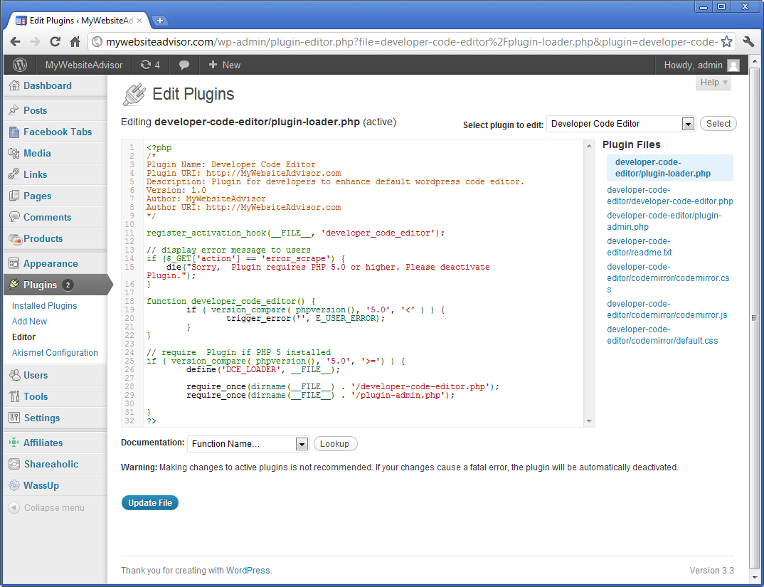 Plugin Screenshot