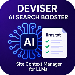 Deviser AI Search Booster – Site Context Manager for llms 外掛圖示