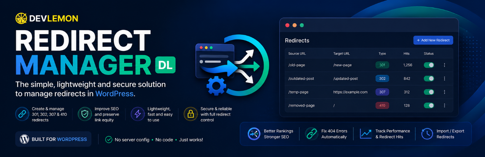 DevLemon Redirect Manager