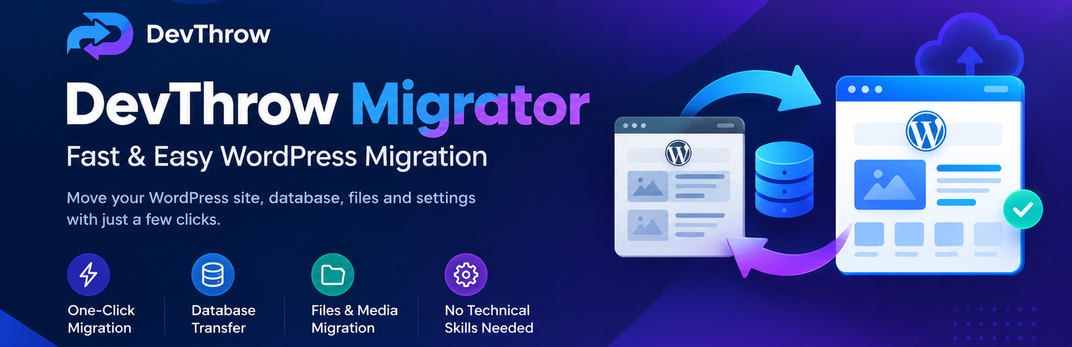 DevThrow Migrator – Easy WordPress Site Migration