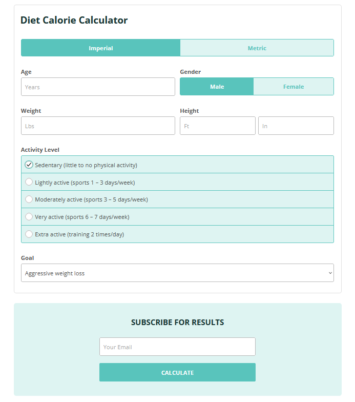 Diet Calorie Calculator