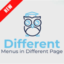 Different Menu in Different Pages &#8211; Control Menu Visibility (All in One) Icon