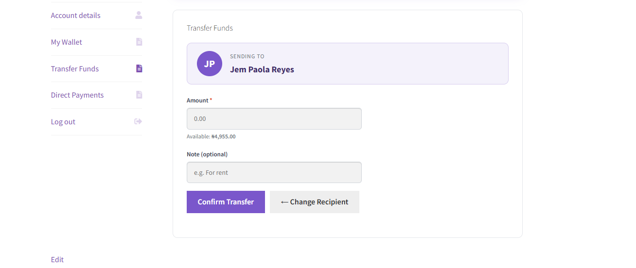 Wallet payment option at WooCommerce checkout.