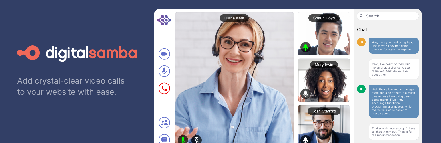 Digital Samba Embedded Video Conferencing