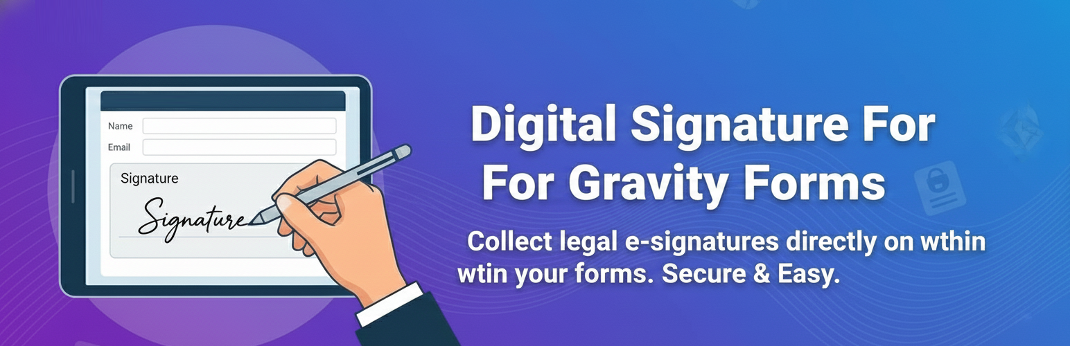 Digital Signature For Gravity Forms