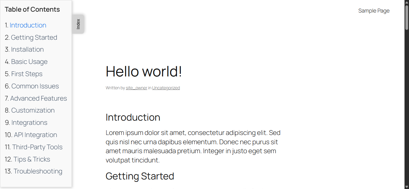 Digital Table of Contents - Screenshot 10