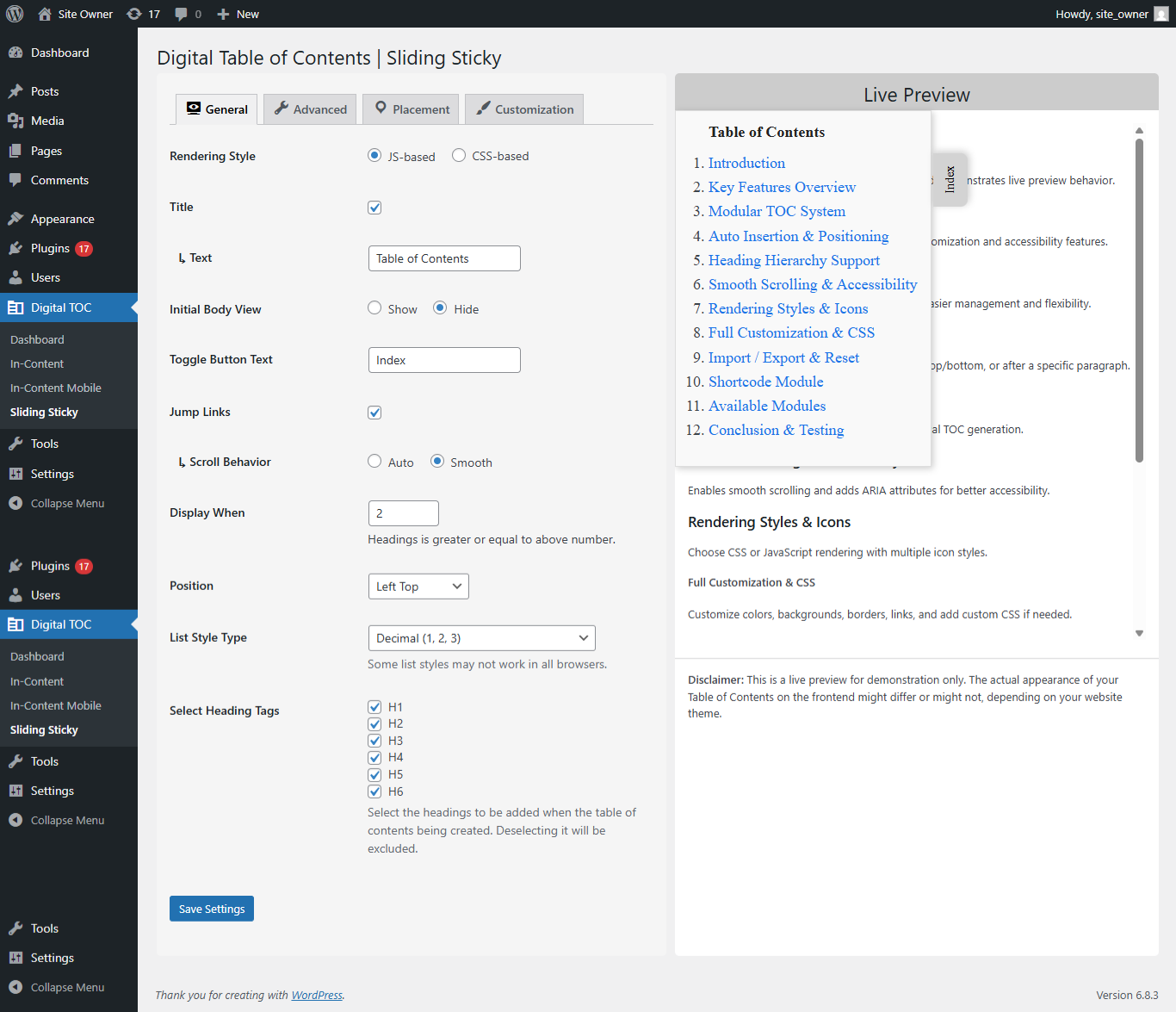 Digital Table of Contents - Screenshot 7