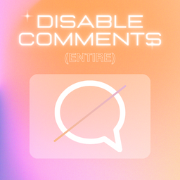 Turn Off Site Comments Icon