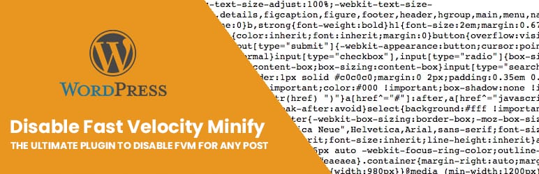 Disable Fast Velocity Minify