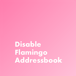 Disable Flamingo Addressbook logo