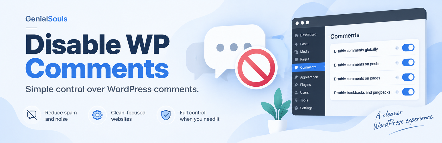 Disable WP Comments