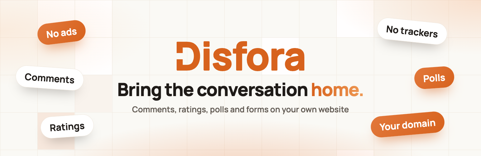 WordPress 外掛 Disfora 的封面圖片