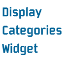 Display Categories Widget Icon