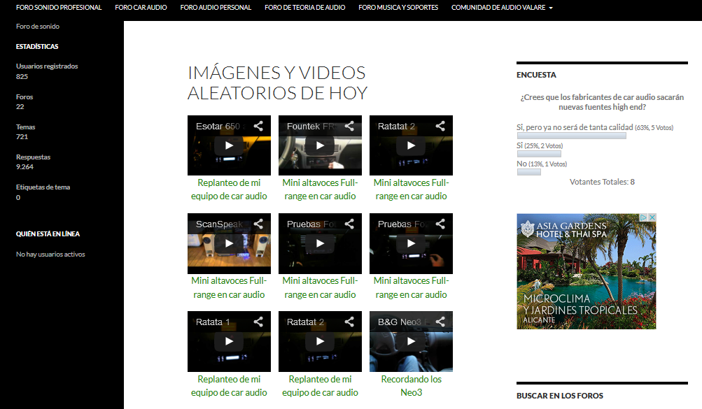 Videos displayed 3 per column