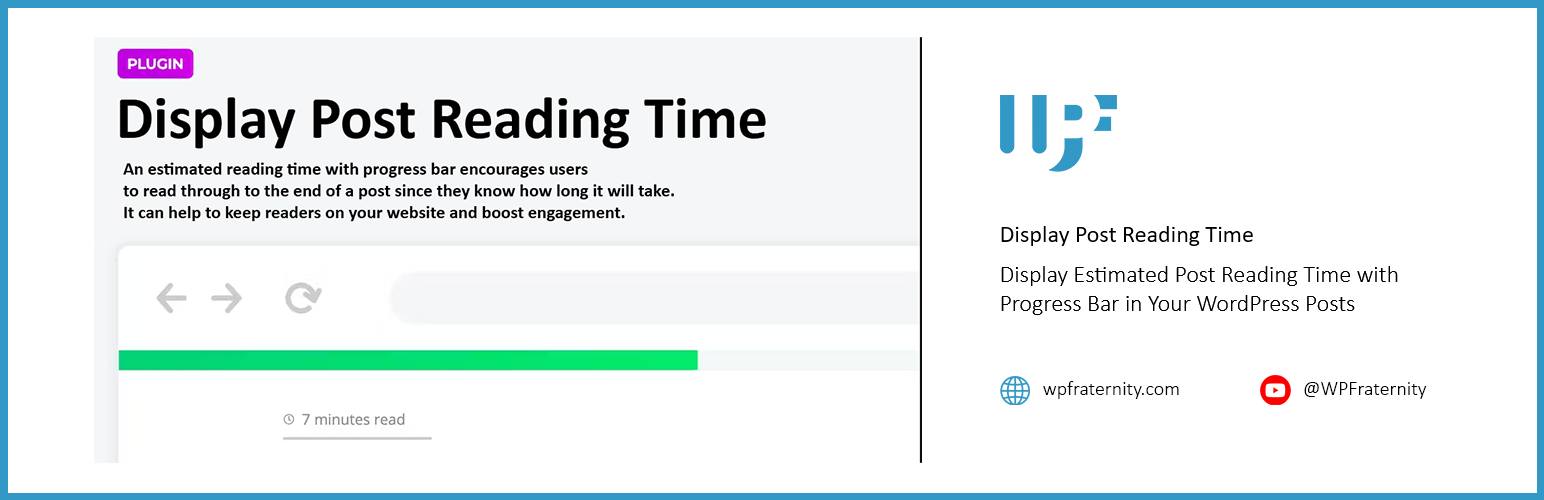 Display Post Reading Time – Show Estimated Post Reading Time & Progress Bar