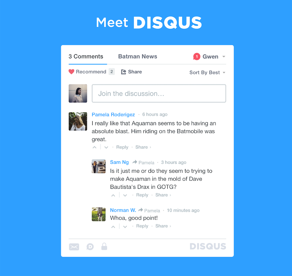 Disqus Comment System