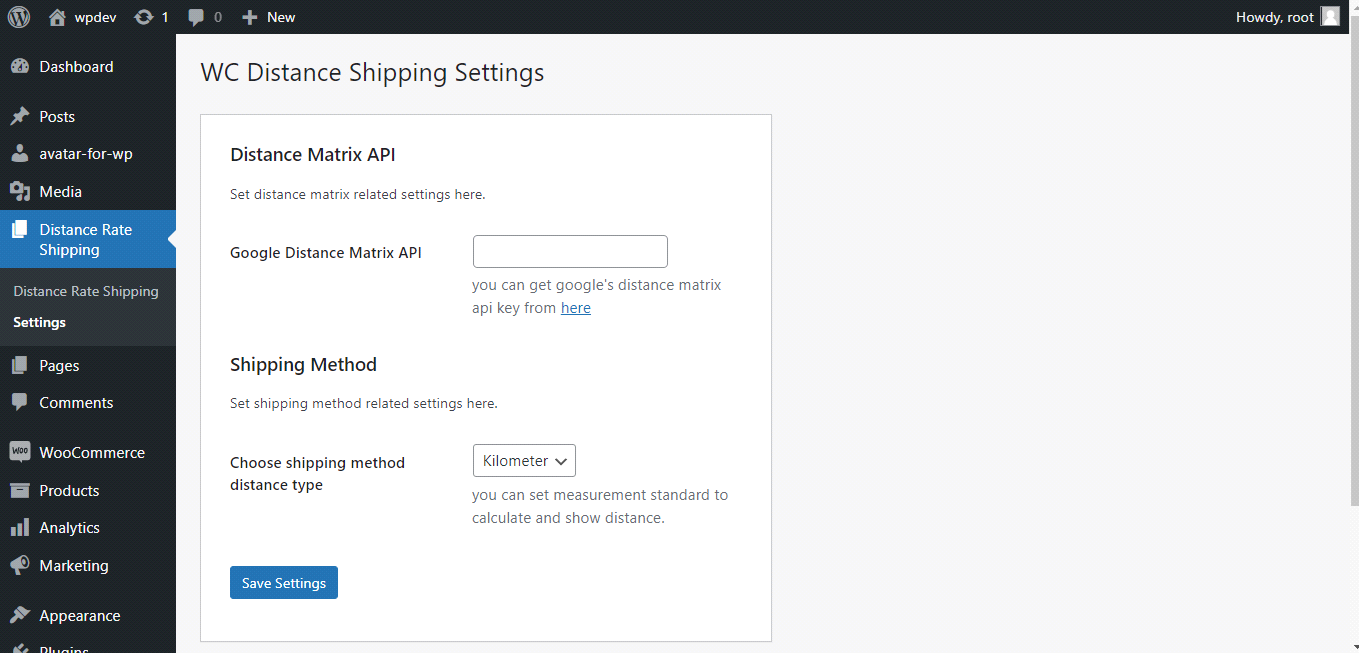 Distance Rate Shipping For WooCommerce