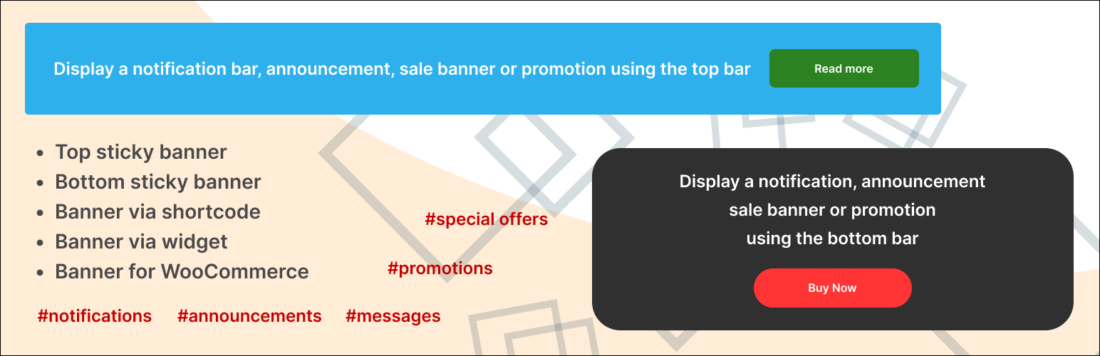 DMC Promo Banner – Sale Notifications & Announcement Bar