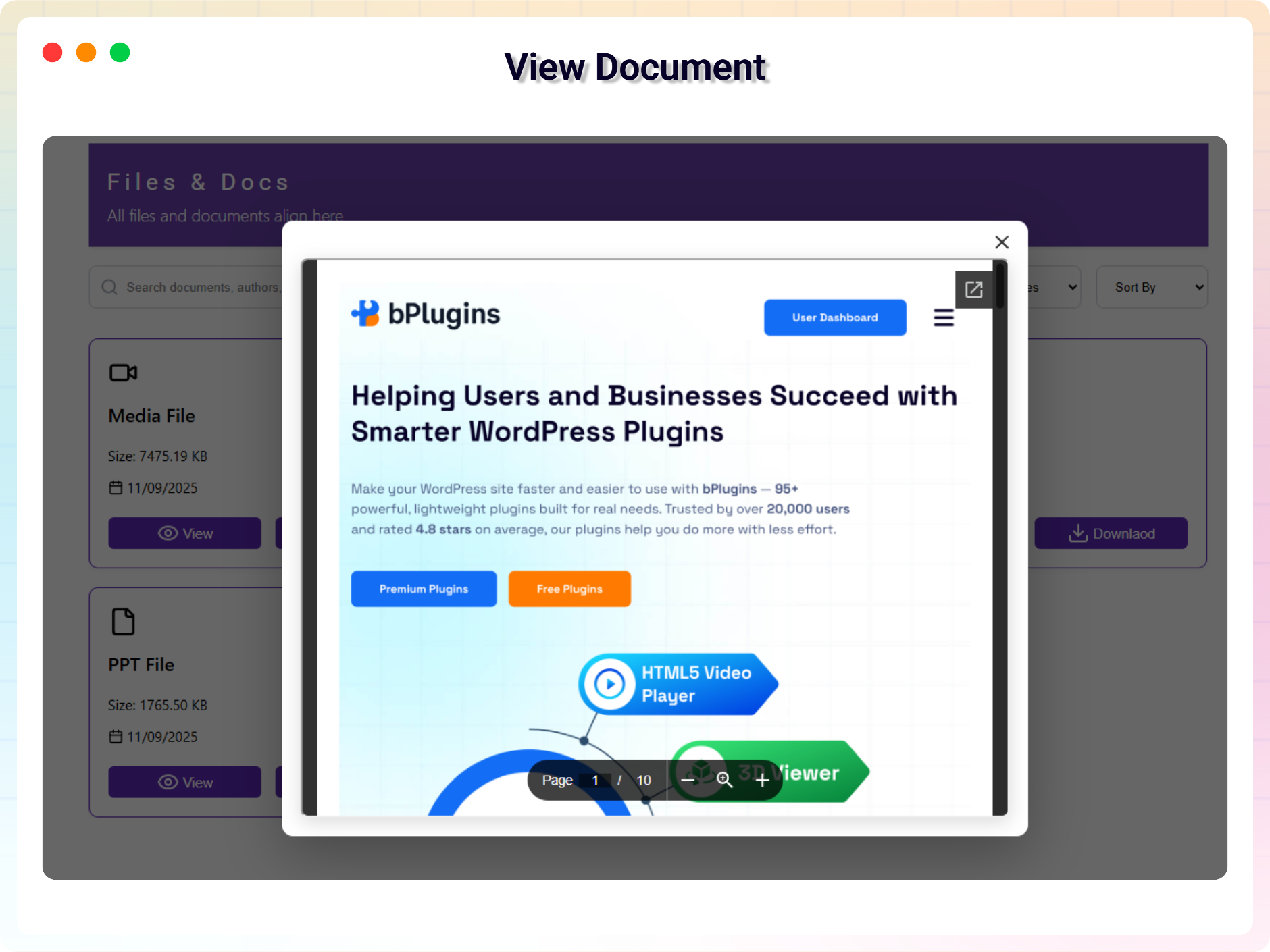 View Documents In Document Library