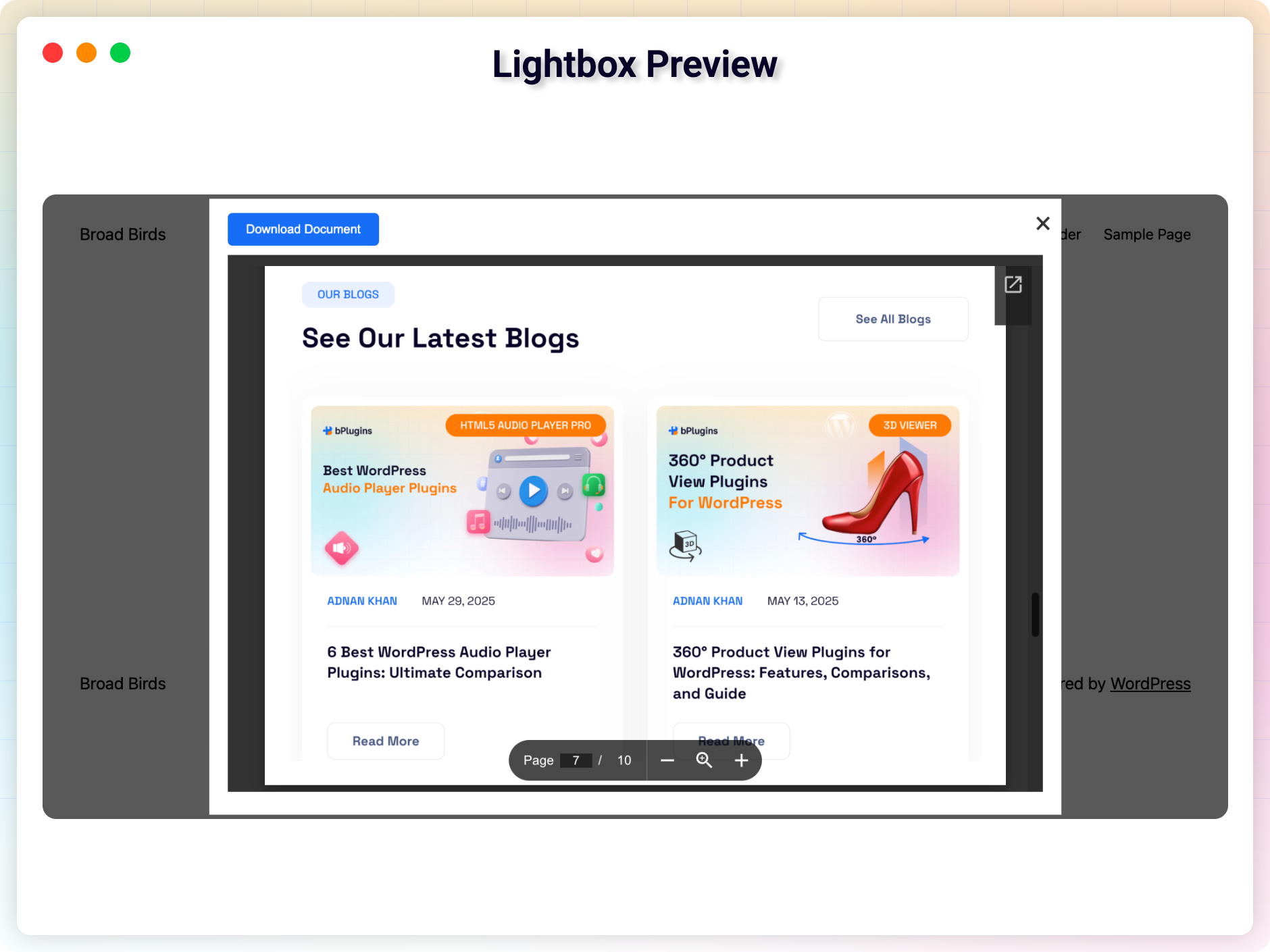 Lightbox Preview