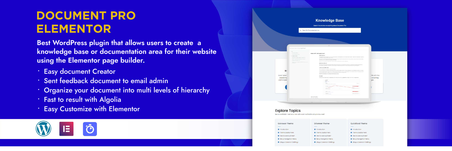 Document Pro Elementor — Documentation & Knowledge Base