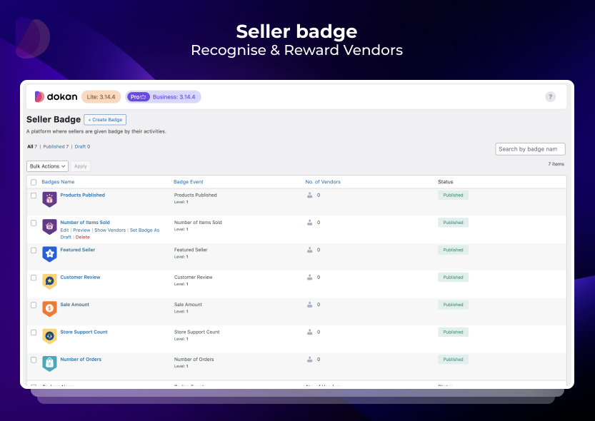 Seller Badges