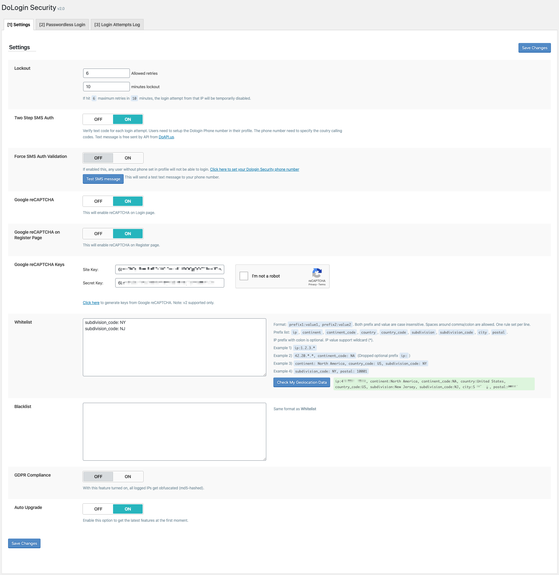 Plugin Settings