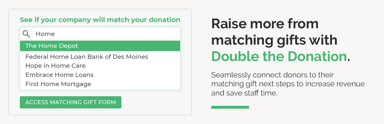 Double the Donation  Matching gifts made easy