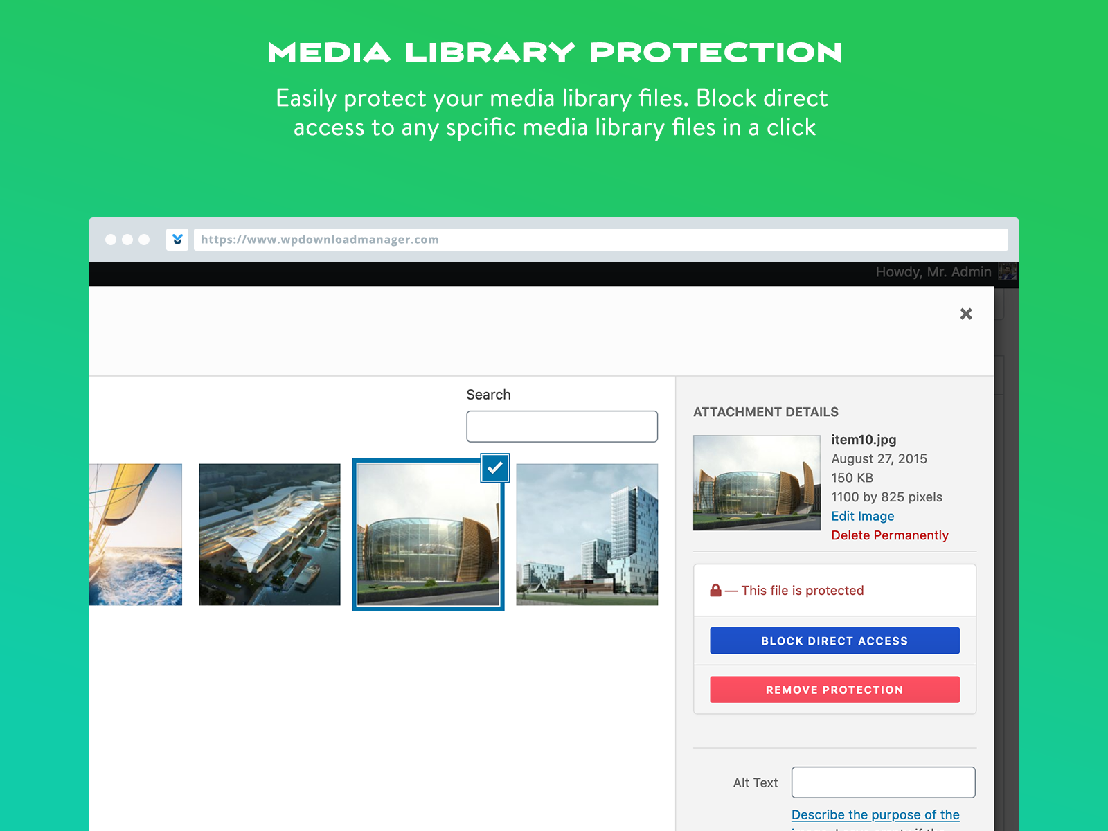 Media library protection