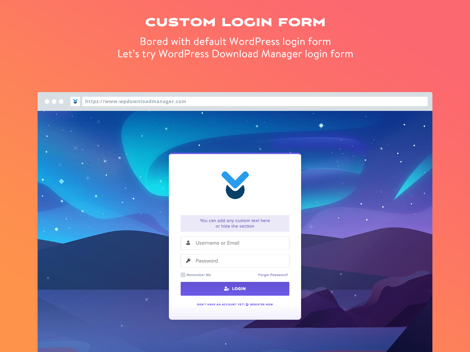 Login form