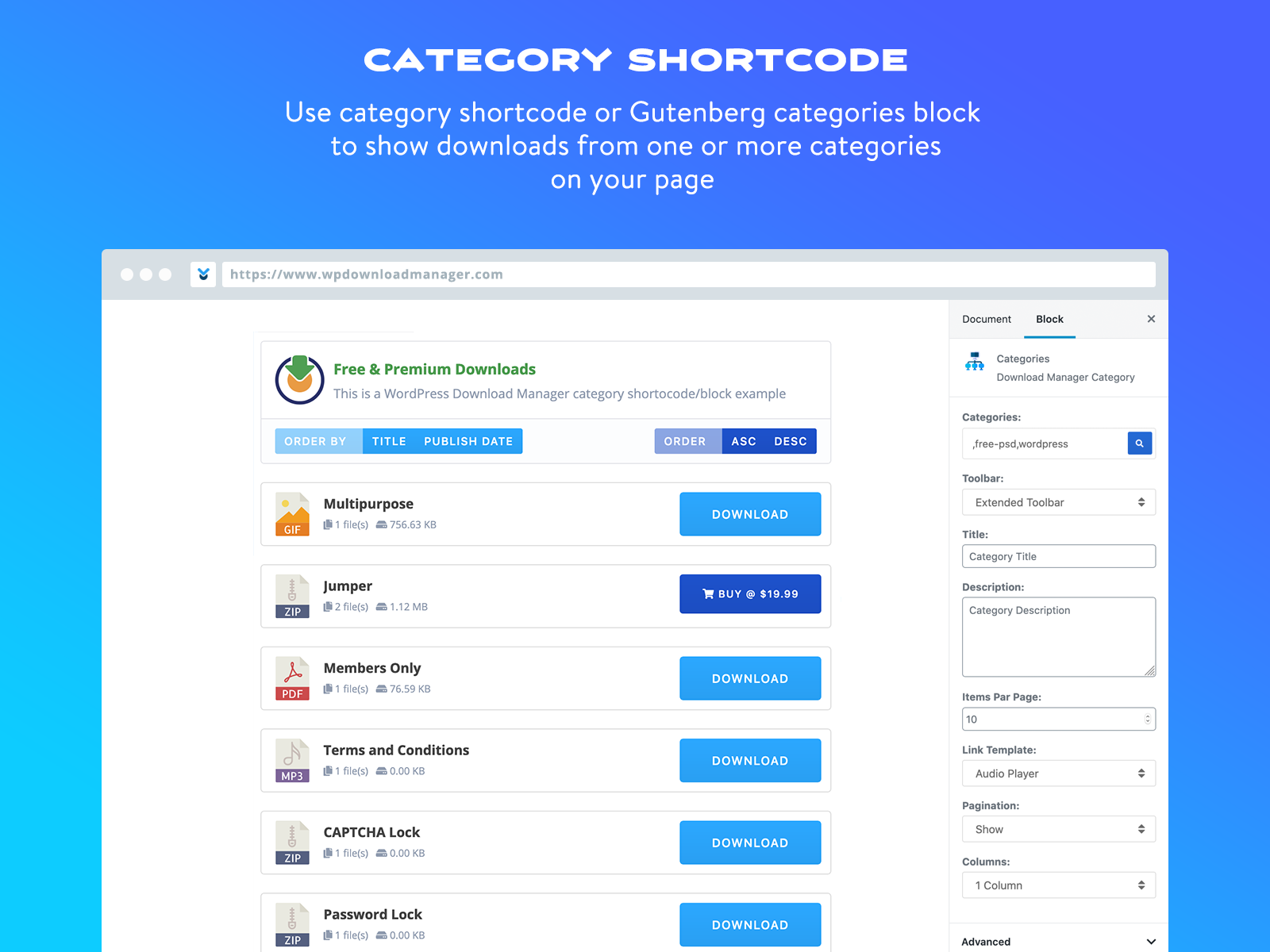 Introducing Gutenberg Blocks for WordPress Download Manager - WordPress Download Manager