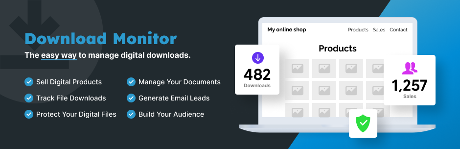WordPress 外掛 Download Monitor & Paid Membership Pro integration 的封面圖片。