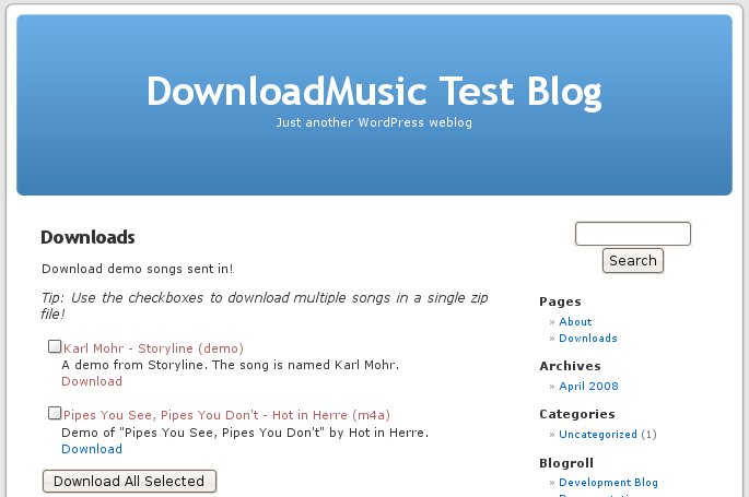 DownloadMusic - Screenshot 1