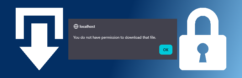 WordPress 外掛 Downloads for logged in users 的封面圖片。