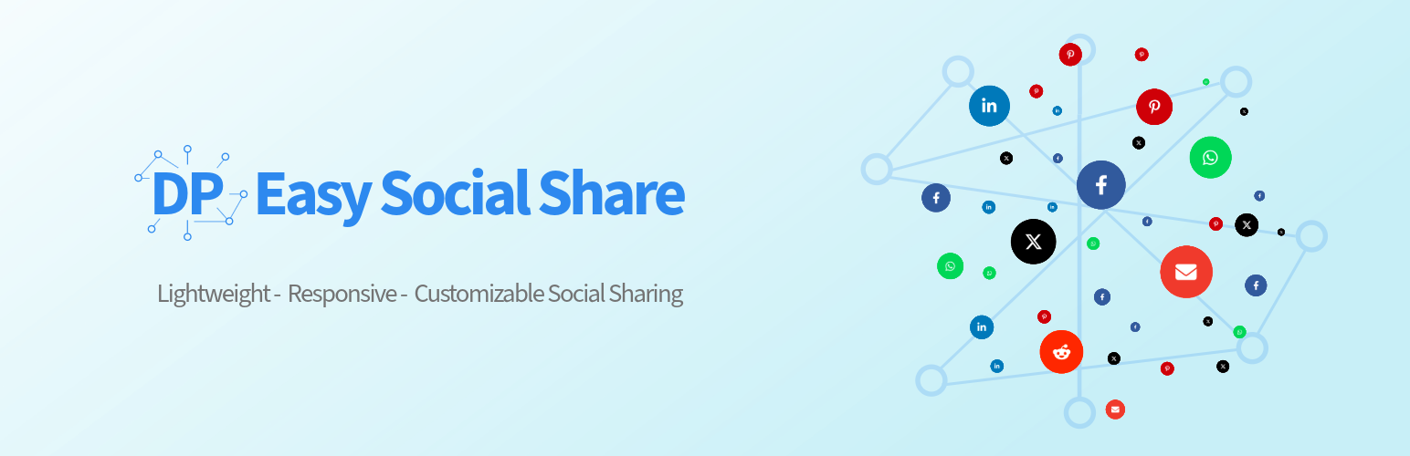 WordPress 外掛 DP Easy Social Share 的封面圖片