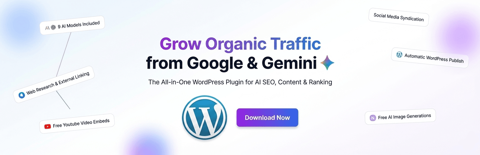 WordPress 外掛 DraftSEO.ai 的封面圖片
