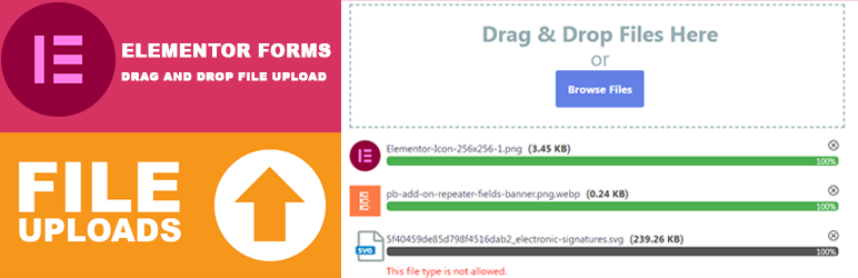 Drag and Drop File Upload for Elementor Forms