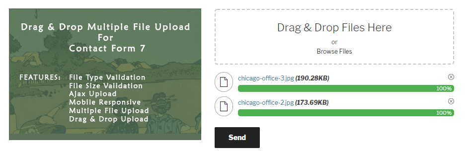 Drag and Drop Multiple File Upload – Contact Form 7