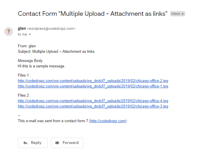 Email Attachment As links - Gmail