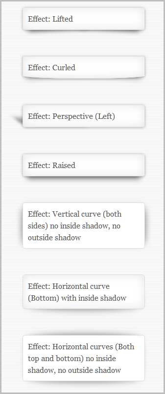 Example boxes