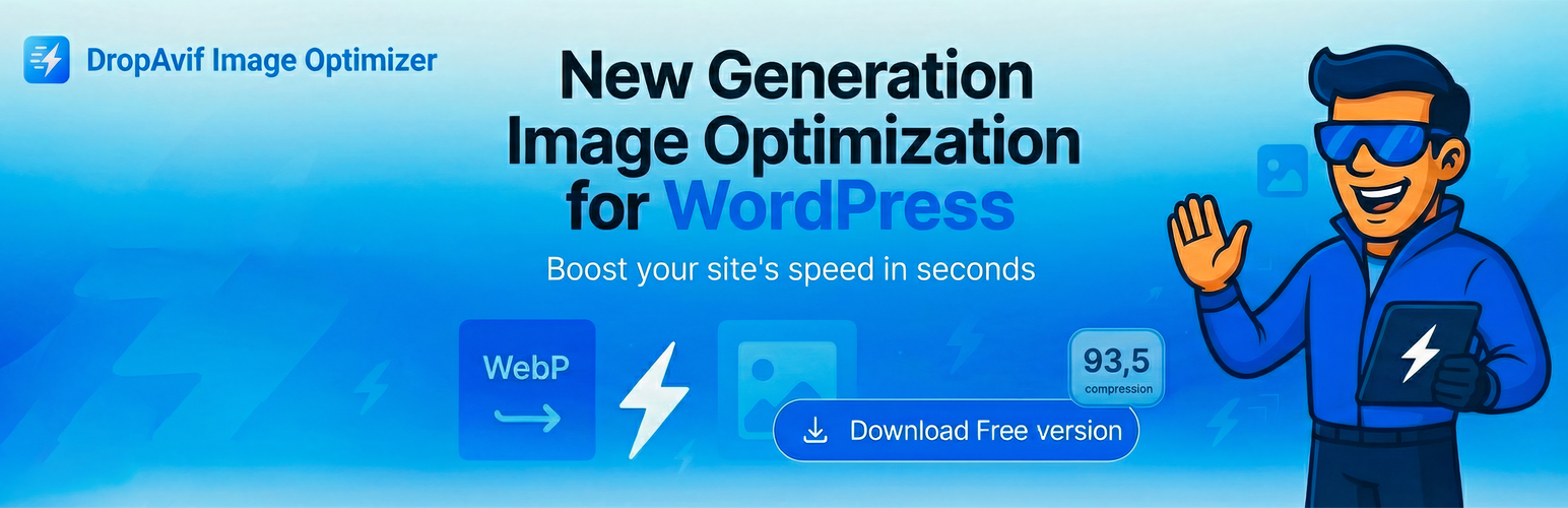 DropAvif Image Optimizer – Convert WebP & AVIF | Compress Images