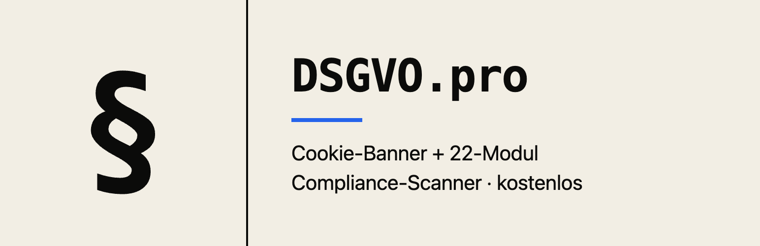 DSGVO.pro Cookie Banner