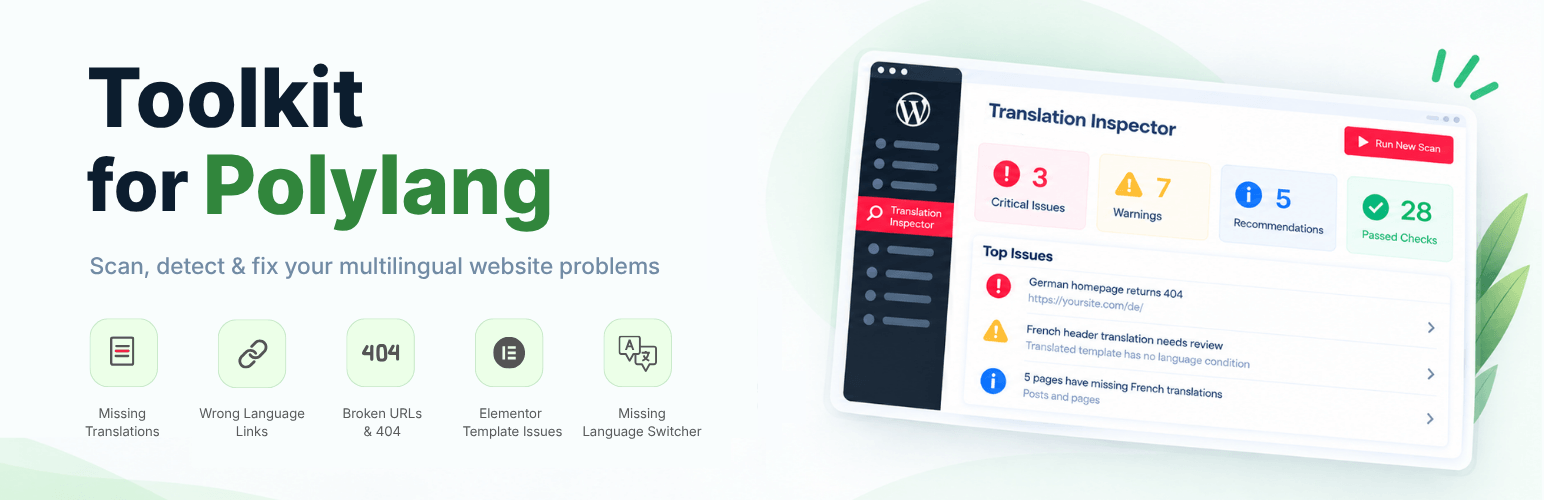Toolkit for Polylang – Translation Inspector & Duplicate Content banner
